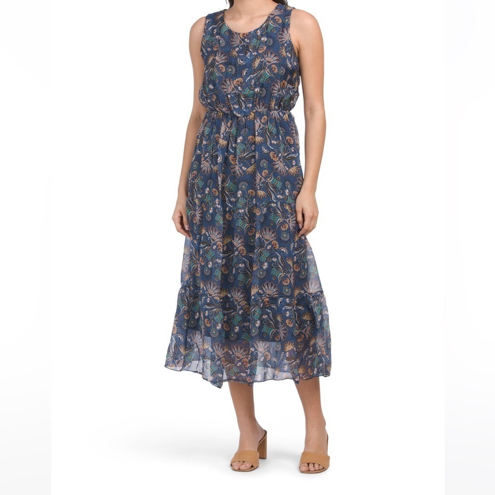 LARA GUIDOTTI Sleeveless Printed Maxi Dress